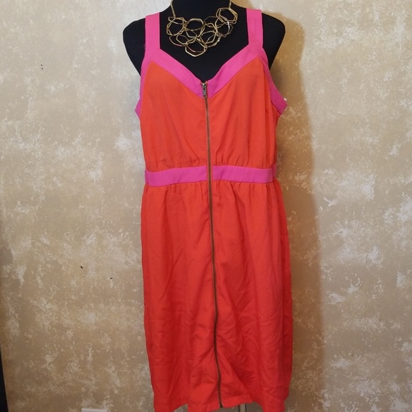 FOREVER 21 PLUS Color Block Dress sz 1x♡ - Picture 1 of 3